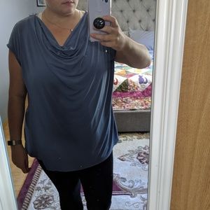 Light Blue Lane Bryant Sleeveless Blouse